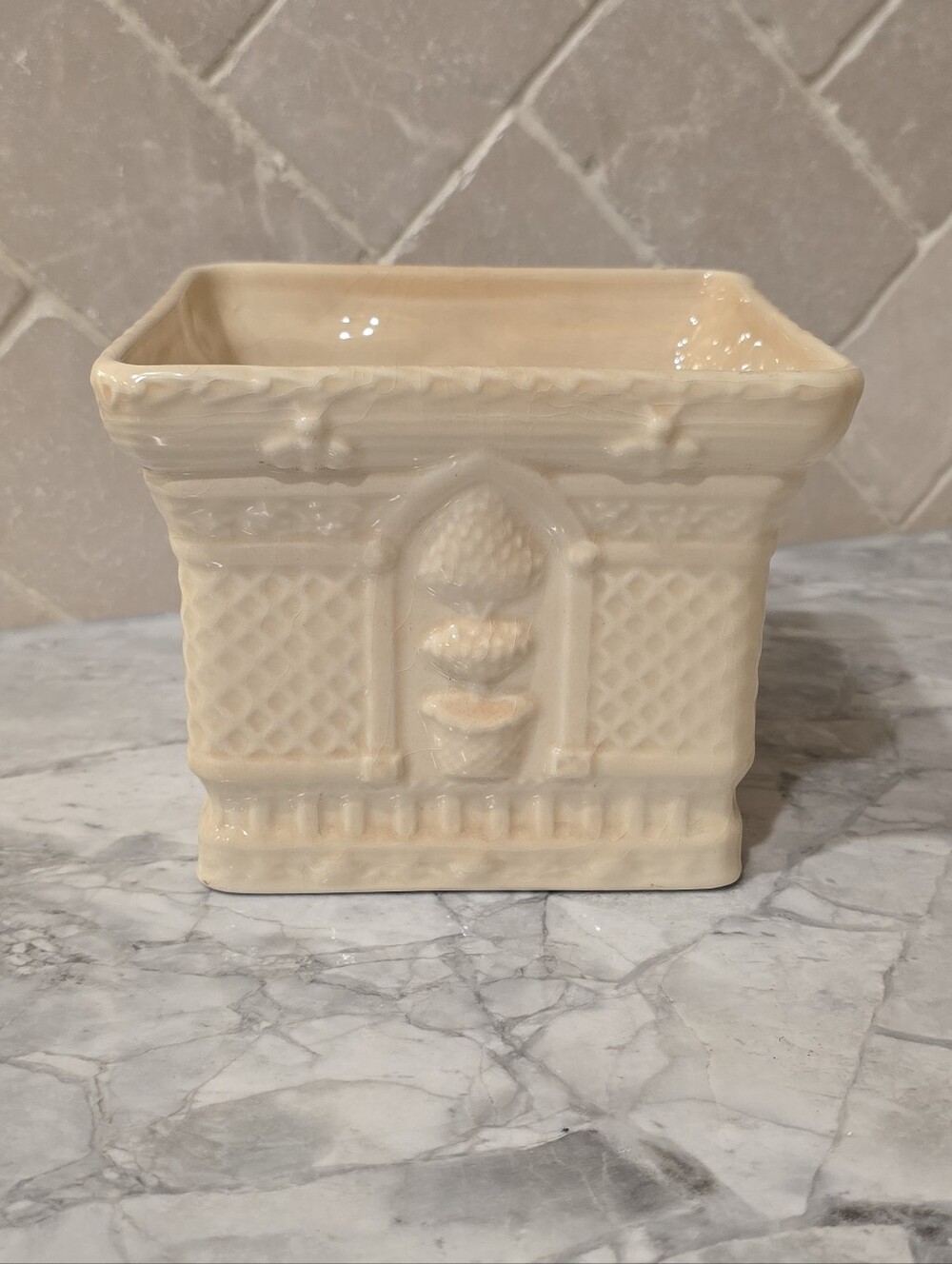 Vintage Jay Wilfred Flower Planter Pot Handmade 70s Ceramic Made in Portugal